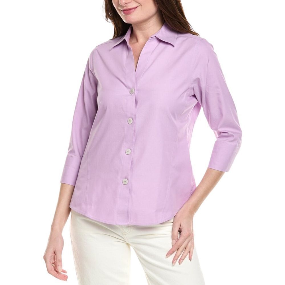 Foxcroft Violet Paityn Button Down Shirt